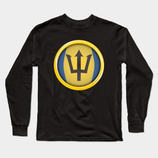 Barbados State Flag Long Sleeve T-Shirt